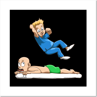 Funny physiotherapist wrestling physio at its best Posters and Art